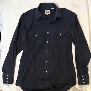 Vintage Western-style button up with snaps